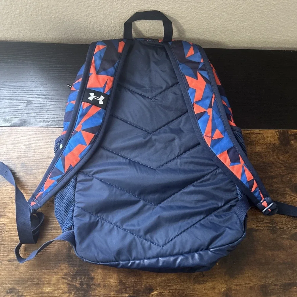 Under Armour Backpack Geo Blue Orange Ipad/Laptop Sleeve‎ See Desc
